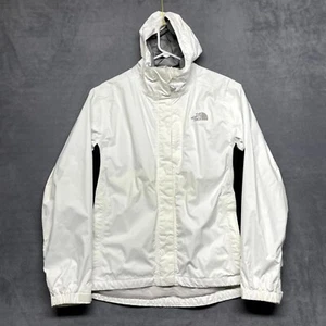 The North Face Hyvent giacca donna grande bianca foderata in rete full zip con cappuccio - Foto 1 di 10