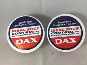 2 X DAX IDEAL EDGE CONTROL/HOLDING HAIR GEL With BLACK CASTOR OIL FIRM Hold - Picture 1 of 1