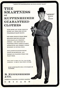1902 ad Vintage Kuppenheimer Fashion Dapper Men suit Daimler Motor boat - Picture 1 of 4
