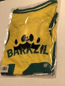 Brazil "Barkzil" Soccer Pet Jerseys Shirts for Dogs size 2XL XXL - Picture 1 of 4