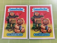 2018 GARBAGE PAIL KIDS OH THE HORROR-IBLE - 15a  Morgan Grinder 15b Janet Apes