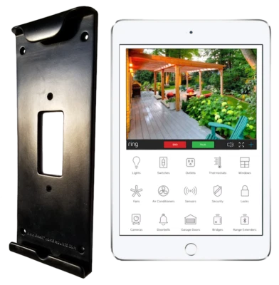 Apple Tablet Wall Plate, Easy ipad mount, Covers Camera / Microphone for Privacy - Image 1 of 4