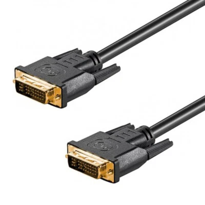 3m DVI-I Dual Link Kabel 24+5 Full HD digital analog WQXGA 2560x1600 vergoldet - Bild 1 von 3