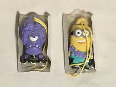Despicable Me 2 Minions Lot General Mills Cereal Toy Ornament Key Chain Charm - Image 1 of 4