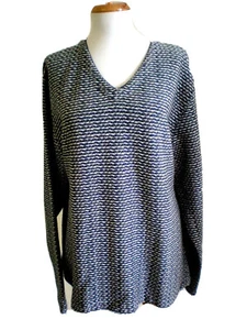 NEW METROPOLITAN BY LORD & TAYLORD WOOL BLEND V-NECK SWEATER SIZE XL - Picture 1 of 5