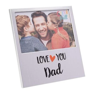 Aluminium 6' x 4' Photo Frame with Wording - Love You Dad - Image 1 of 3