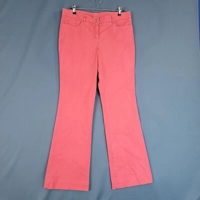 Pantalones informales para mujer Worth rectos tiro medio naranja talla 12 Foto 1 de 4