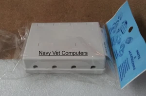 4 Port Keystone Blank RJ45 CAT6 5e Surface Wall Mount Box For Snap-in - Picture 1 of 2