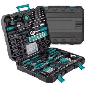 Home Repair Tool Kit - 198 Piece General Home/Auto Repair Tool Set Maintenance - Foto 1 di 6