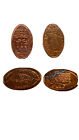 4 Elongated coins From California Academy Of Science San Francisco #1