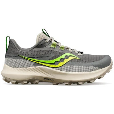 Zapatillas Trail-Running - Saucony Peregrine 13 Gravel/Slime Gris Claro (Mujer) - Imagen 1 de 4