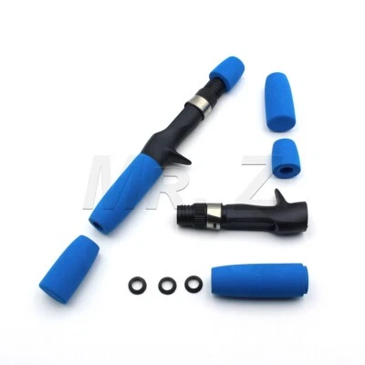 Blue EVA Casting Foam Fishing Rod Build Handle Rod Repair Split Grip Reel Seat - Image 1 of 4