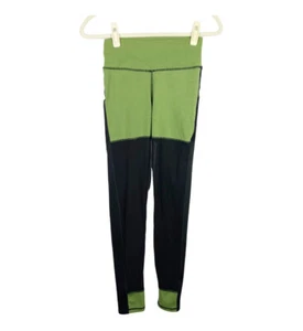 Leggings donna Venere pop fit taglia small colore blocco maglia verde nero lunghezza intera - Foto 1 di 6