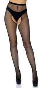 LEG AVENUE STYLE 1404 – FISHNET CROTCHLESS PANYHOSE - Picture 1 of 4