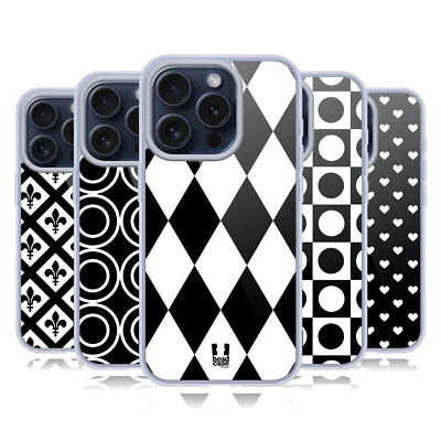 HEAD CASE DESIGNS BNW PATTERNS SOFT GEL CASE & WALLPAPER FOR APPLE iPHONE PHONES - Image 1 of 4