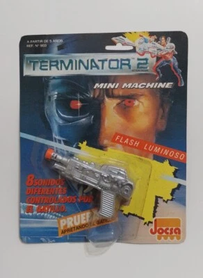 TERMINATOR 2 Mini MACHINE GUN w/Flash Action Jocsa Argentina 1993 - Image 1 of 2