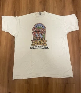 Vintage Running Shirt 1997 Tee Denver Colorado 5280 8k Run Road Race XL - Bild 1 von 4