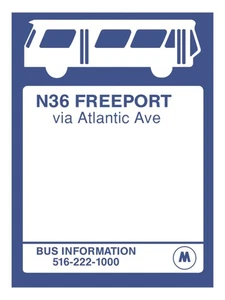 Metropolitan Suburban Bus Authority MSBA Sign Recreation Freeport Poster Print - Picture 1 of 2