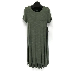 NUEVO Vestido LuLaRoe Carly Swing Para Mujer Pequeño Verde Elastizado Tejido Informal Verano - Imagen 1 de 13