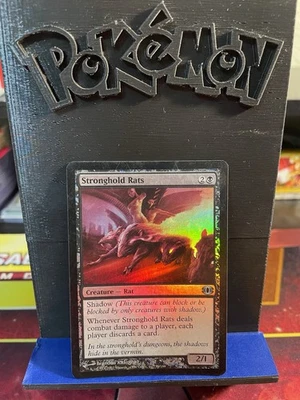 MTG Stringhold Rats Foil Uncommon 79/180 Future Sight Heavily Played - Image 1 of 3
