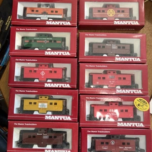 Mantua HO 10 Begleitwagen Lot Neu im Karton NOS schwer 36 UP Erie Lackawanna Rio Grande Santa F - Bild 1 von 17