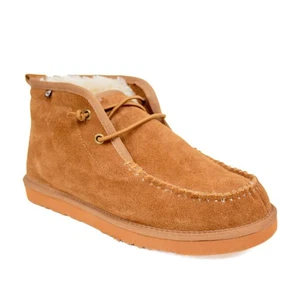 Lamo Footwear Diego Moc Toe Chukka Boots Faux Fur Lining Men's Shoes Size 13 - Picture 1 of 10