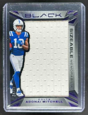 2024 Panini Black Adonai Mitchell Sizeable Rookie Jersey Royal RC #/99 - Image 1 of 2