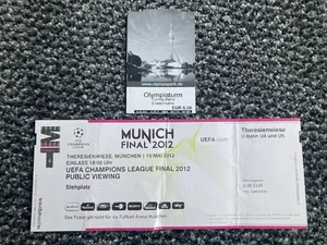Chelsea 2012 Champions League Final, Very Rare Ticket For The Public Viewing - Picture 1 of 2