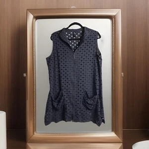Taking Shape Top Overlay Small 16 18 Big Holes Mesh Shirt Low Stretch 83cm Top - Picture 1 of 10