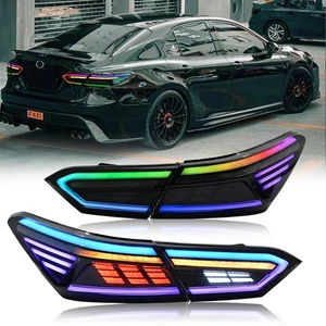 Luces traseras LED de señal de giro secuencial RGB para Toyota Camry 2018-2023 - Imagen 1 de 24