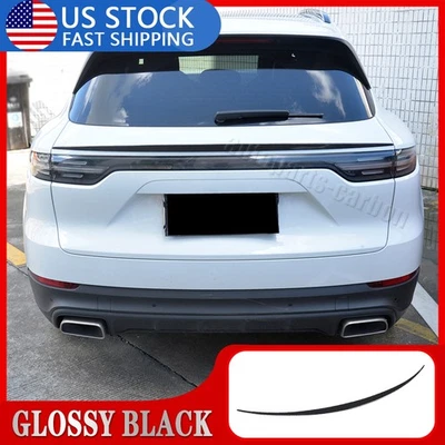 For Porsche Cayenne 4 Door 18+ Rear Trunk Spoiler Middle Boot Wing Glossy Black - Image 1 of 4