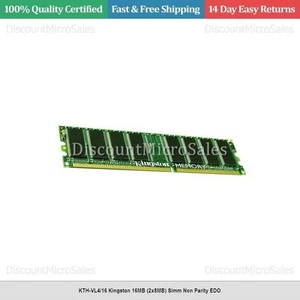 KTH-VL4/16 Kingston 16MB (2x8MB) Simm Non Parity EDO - Picture 1 of 1