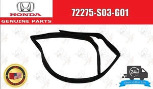 Honda Genuine Left Front Door Run Channel Weatherstrip 72275-S03-G01 OEM - Picture 1 of 13