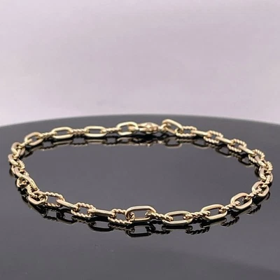 Brazalete de cadena Madison de oro amarillo de 18 quilates David Yurman $1600 al por menor / 3 mm Foto 1 de 4