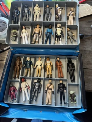 Vintage Kenner Empire Strikes Back Vinyl Carrying Case & 24 Star Wars Figures - Image 1 of 4