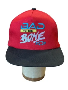 Vintage Chevy Chevrolet Bad To The Bone Snapback Mütze - Bild 1 von 6