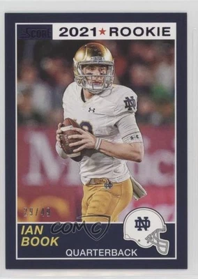 2021 Panini Chronicles Draft Picks Score Retro Purple /49 Ian Book #54 Rookie RC - Image 1 of 2