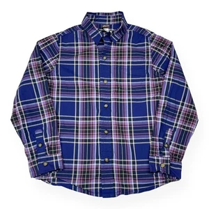 Tea Collection kariertes Hemd mit Knopfleiste Kushiro kariert Größe 7 lila pink - Bild 1 von 6