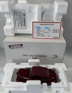 Chevrolet Custom Rod "Vettrod" rojo cereza caramelo Danbury 1941 como nuevo 1:24 - Imagen 1 de 17