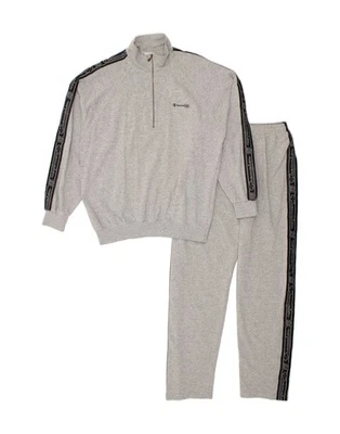 CHAMPION Womens Graphic Full Tracksuit UK 18 XL Grey Cotton UX08 - Image 1 of 4
