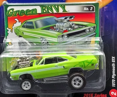Johnny Lightning 70 1970 Plymouth GTX Zingers Green Envy Mopar Hot Rod Car - Image 1 of 2