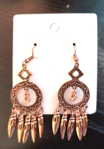 NUEVO Moda Joyería Para Mujer Pendientes Colgantes/Gotas Color Cobre Metal Boho Étnico - Imagen 1 de 15