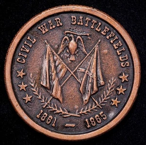 Civil War Battlefields Union & Confederate First Manassas & Bull Run Medal 38mm - Picture 1 of 2