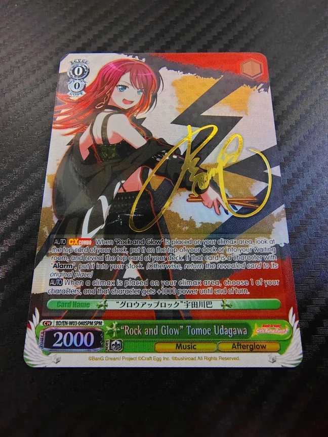 Weiss Schwarz - "Rock & Glow" Tomoe Udagawa (SPM) - BD/EN-W03-040SPM - Image 1 of 2