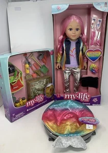 My Life As Amora 18” Doll Dinosaur Play Set And Saucer Chair - Picture 1 of 11