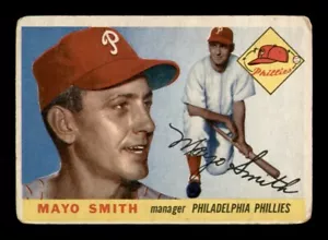 1955 Topps Set Break # 130 Mayo Smith LOW GRADE *OBGcards* - Picture 1 of 2