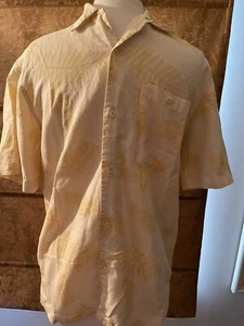 Bruno Mens S Washable Linen Yellow Shirt Sz 40 Button Up Designer Top GQ - Picture 1 of 7