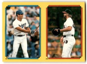 1988 O-pee-Chee Stickers Super Star Backs Roger Clemens #58 Boston Red Sox