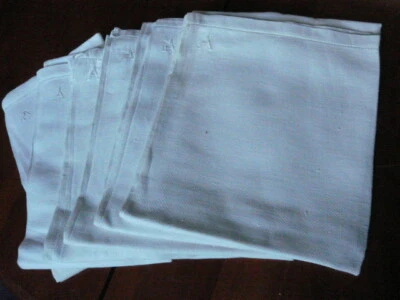 6 ANCIENNES SERVIETTES TOILETTE  mono :A - Photo 1/4