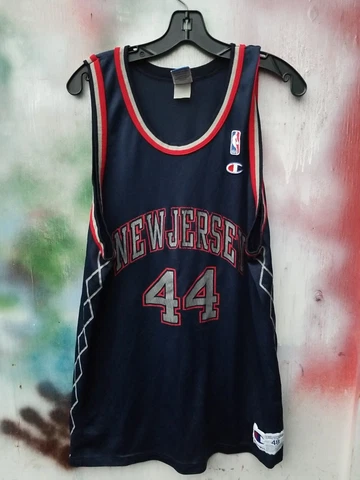 New Jersey Nets Keith Van Horn Champion 48 Shirt Vintage Throwback Jersey NBA Cover